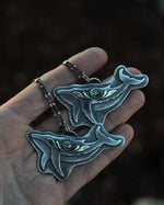 Pre-Order Whale Pendant - Choose Your Gemstone - 20" Chain Included