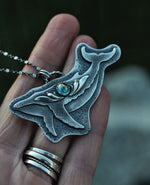Pre-Order Whale Pendant - Choose Your Gemstone - 20" Chain Included