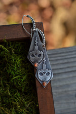 PRE-ORDER - Burning the Candle Skull Dangle Style Earrings