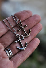 Bronze Anchor Charms - 16" or 18" Chain Included