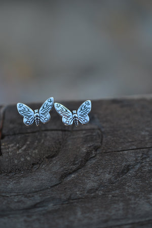 Butterfly Earrings - Sterling Silver