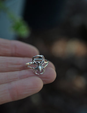 Low Stock! Spider Ring - Slightly Adjustable from 6-10 - Sterling Silver