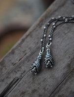 Only 3 Available! Hanging Bat Charm Necklace -  18" Chain Included