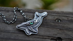 Pre-Order Whale Pendant - Choose Your Gemstone - 20" Chain Included