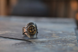 PRE-ORDER - Sun/Moon Cigar Style Ring - Made in Your Size!
