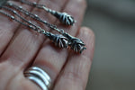 Only 3 Available! Hanging Bat Charm Necklace -  18" Chain Included