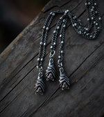 Only 3 Available! Hanging Bat Charm Necklace -  18" Chain Included