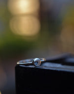 Dainty Captured Heart Ring - Sterling Silver - Only Sizes 5 & 9 are left!