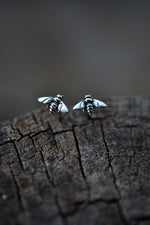 Sterling Silver Bee Studs