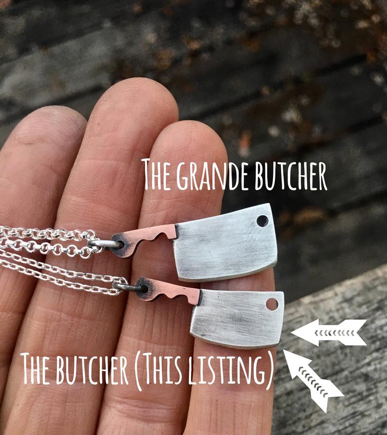The OG Butcher - Mini Meat Cleaver Necklace - NO CHAIN