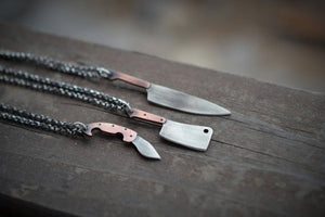 The Jagged Edge - Mini Hunting Knife Necklace - NO CHAIN