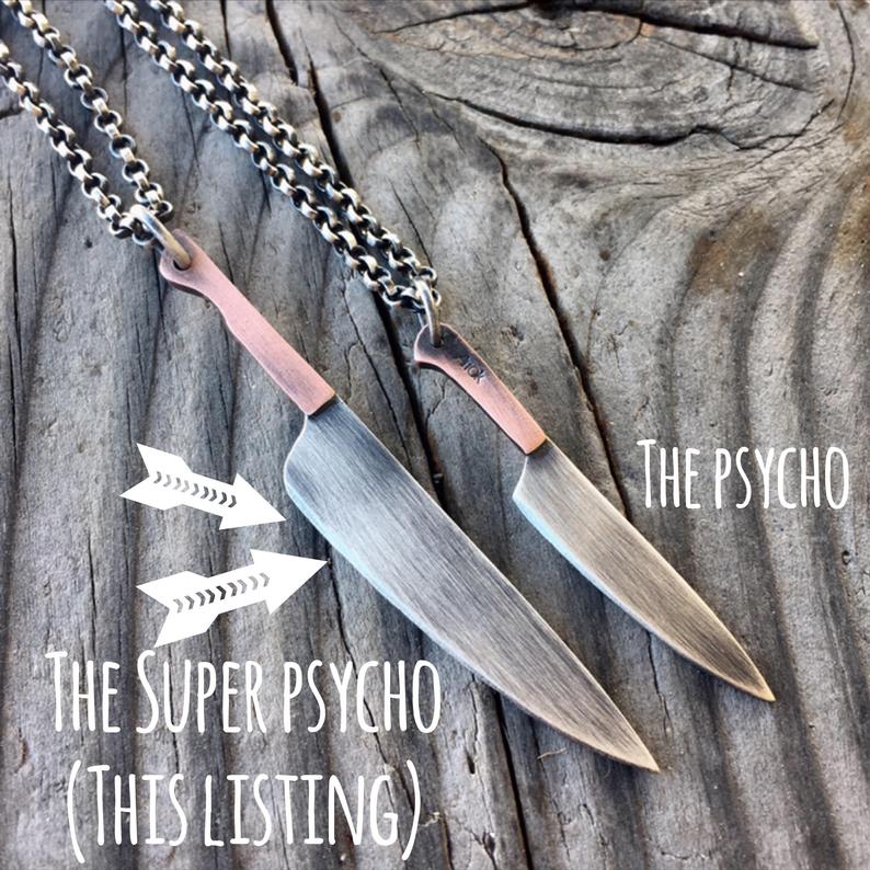 The SUPER Psycho- Chef Knife Charm - NO CHAIN